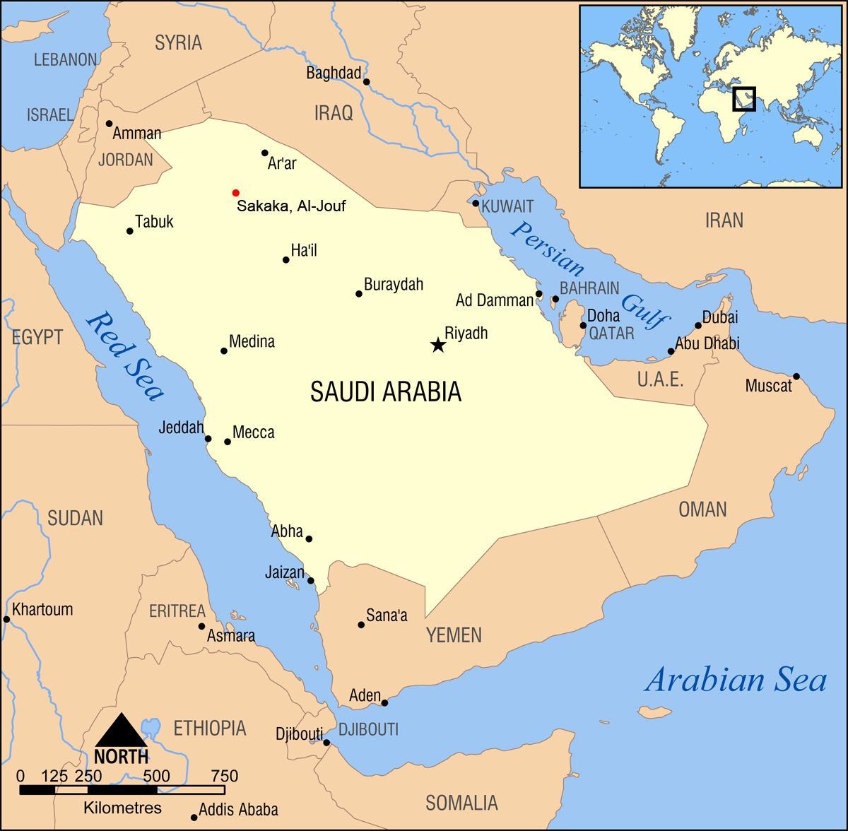 Suudi Arabistan'da al jouf göster 