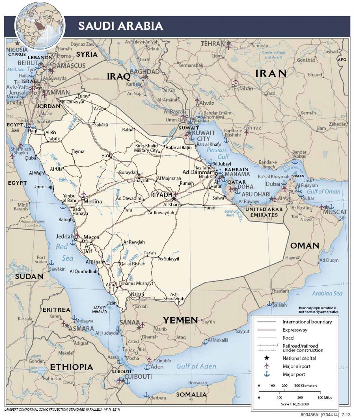Suudi Arabistan harita noktaları