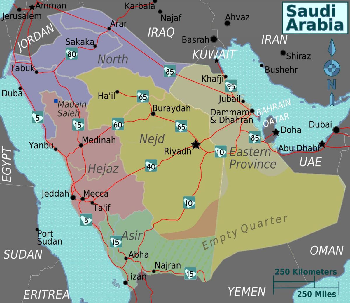 Turaif, Suudi Arabistan harita 