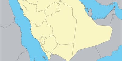 Dünya haritasında Suudi Arabistan gösteriliyor 