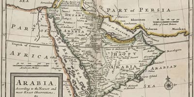 Eski Suudi Arabistan haritası 