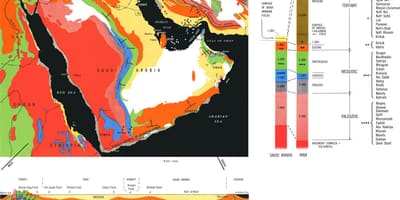 Suudi Arabistan jeolojik harita 