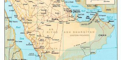 Suudi Arabistan harita hd