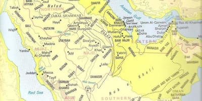 Suudi Arabistan harita kabileler