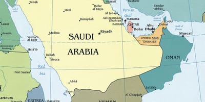 Suudi Arabistan Krallığı haritası 
