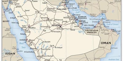 Suudi Arabistan harita noktaları